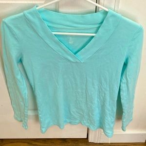 Gap Favorite Blue Long Sleeve Tee